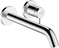 Hansgrohe Tecturis S Single Lever Basin Mixer for Concealed Installation Wall-Mounted Ecosmart+ with Spout 22,5cm