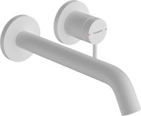 Hansgrohe Tecturis S Single Lever Basin Mixer for Concealed Installation Wall-Mounted Ecosmart+ with Spout 22,5cm - Matt White