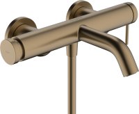 Hansgrohe Tecturis S Single Lever Bath Mixer for Exposed Installation - Brushed Bronze