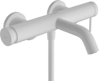 Hansgrohe Tecturis S Single Lever Bath Mixer for Exposed Installation - Matt White