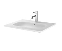 The White Space 800mm Slim Basin - White