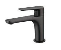 The White Space Stride Mono Basin Mixer with Pop-Up Waste - Matt Black