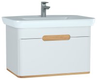 Vitra Sento 800mm Vanity Unit with 1 Drawer & Basin - White