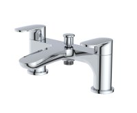 The White Space Vital Deck Mounted Bath/Shower Mixer - Chrome