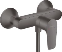 Hansgrohe Talis E Single Lever Manual Shower Mixer for Exposed Installation - Brushed Black Chrome