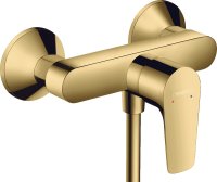 Hansgrohe Talis E Single Lever Manual Shower Mixer for Exposed Installation - Polished Gold-Optic