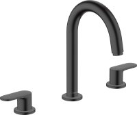 Hansgrohe Vernis Blend 3-Hole Basin Mixer with Pop-Up Waste Set - Matt Black