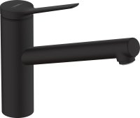 Hansgrohe Zesis M33 Single Lever Kitchen Mixer 150, 1jet - Matt Black