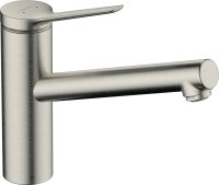 Hansgrohe Zesis M33 Single Lever Kitchen Mixer 150, 1jet - Stainless Steel Finish