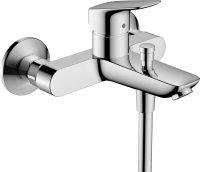 Hansgrohe Logis Single Lever Manual Bath Mixer for Exposed Installation with 2 Flow Rates - Chrome