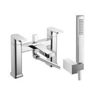 Abacus Edition Deck Mounted Bath-Shower Mixer - Chrome