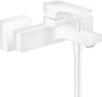 Hansgrohe Metropol Single Lever Manual Bath Mixer for Exposed Installation with Lever Handle - Matt White