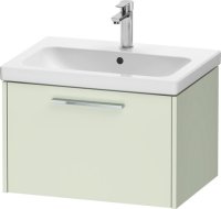 Duravit D-Code 634mm x 460mm 1 Drawer Wall Hung Vanity Unit - Pale Green