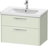 Duravit D-Code 784mm x 460mm 2 Drawer Wall Hung Vanity Unit - Pale Green