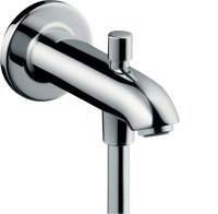 Hansgrohe Bath Spout 15.2 Cm with Diverter Valve - Chrome