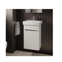 The White Space Scene 1 - Door Wall Hung Vanity Unit - Right Handed Hinge - 450mm Wide -