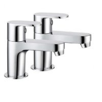 The White Space Leva Basin Pillar Tap - Pair