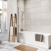 Dawn Thalia 900 x 1500mm Outward Opening Bath Screen