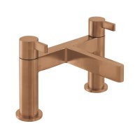 Vado Individual Edit Deck Mounted Bath Filler - Brushed Bronze