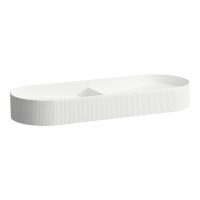 Laufen Sonar 1000mm Double Basin with Outside Texture - Matt White