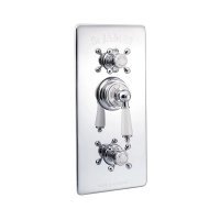 St James Traditional Concealed Thermostatic Shower Valve with Flow Valves