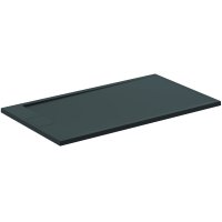 Ideal Standard i.life Ultra Flat S 1400 x 800mm Rectangular Shower Tray with Waste (On Short Side) - Jet Black