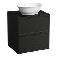 Laufen The New Classic 600mm Drawer Element for Bowl with Two Drawers - Blacked Oak