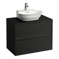 Laufen The New Classic 800mm Drawer Element for Basin with Two Drawers - Blacked Oak