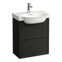 Laufen The New Classic 600mm Vanity Unit with Two Drawers - Blacked Oak