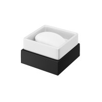 Abacus Pure Soap Dish & Holder - Matt Black