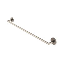 Abacus Iso Pro Single Towel Rail - Brushed Nickel