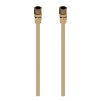 Abacus Basin Isolation Valve Extensions - Brushed Brass