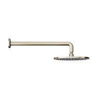 Abacus Round Head and Wall Arm - Brushed Nickel