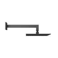 Abacus Square Head and Wall Arm - Matt Black