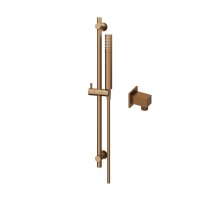 Abacus Square Outlet Shower Valve Riser Rail Kit - Brushed Bronze