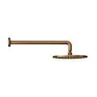 Abacus Round Head and Wall Arm - Brushed Bronze