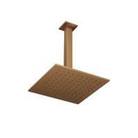 Abacus Square Head and Ceiling Arm - Brushed Bronze