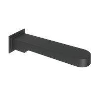 Abacus Ki Wall Mounted Bath Spout - Matt Black