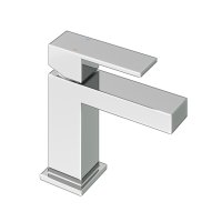 Abacus Plan Mini Mono Basin Mixer - Chrome