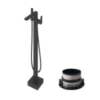 Abacus Plan Freestanding Bath-Shower Mixer with Easy Box - Matt Black