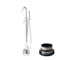 Abacus Iso Freestanding Bath-Shower Mixer - Chrome