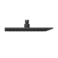 Abacus Emotion Square 250mm Fixed Shower Head - Matt Black