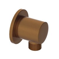 Abacus Emotion Round Wall Outlet Shower Valve - Brushed Bronze