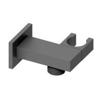 Abacus Emotion Square Wall Outlet Shower Valve & Holder - Anthracite