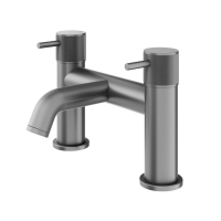 Abacus Iso Pro Deck Mounted Bath Filler - Anthracite