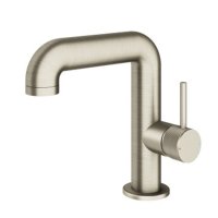 Abacus Iso Pro Mono Basin Mixer with Side Handle - Brushed Nickel