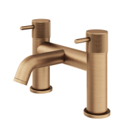 Abacus Iso Pro Deck Mounted Bath Filler - Brushed Bronze