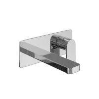 Abacus Edge Wall Mounted Concealed Basin Mixer - Chrome