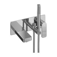 Abacus Edge Wall Mounted Concealed Bath-Shower Mixer - Chrome