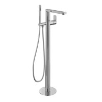 Abacus Edge Freestanding Bath-Shower Mixer - Chrome